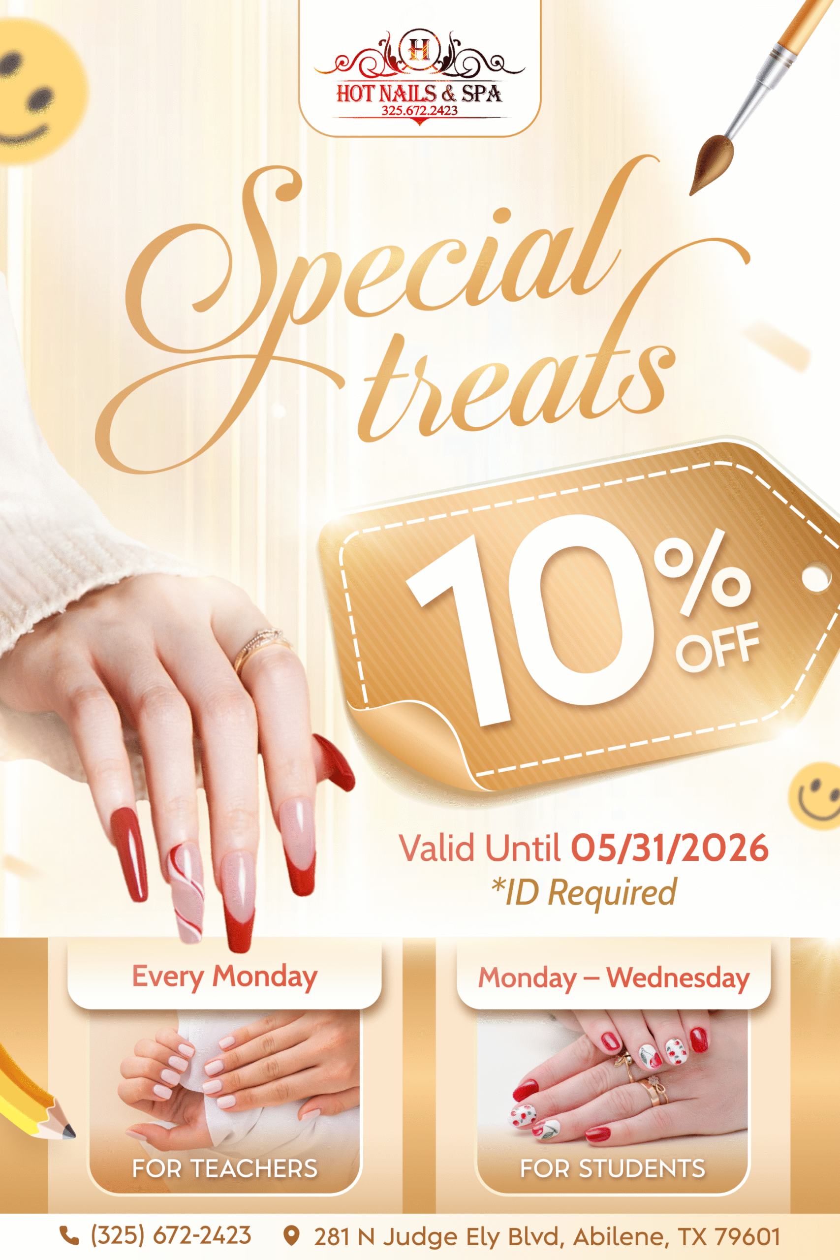Hot Nails & Spa in Abilene, TX
