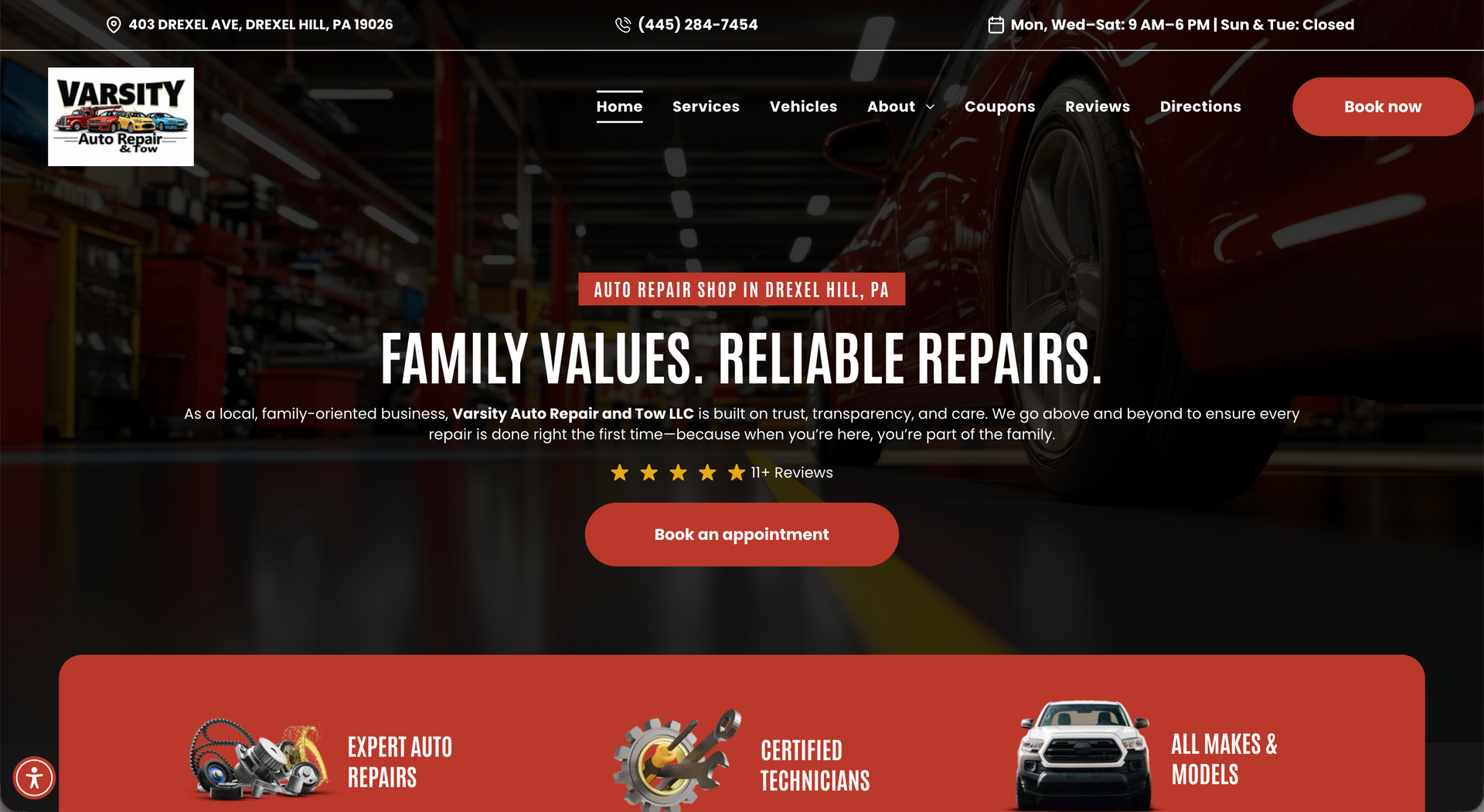 Varsity Auto Repair and Tow LLC in Drexel Hill, PA