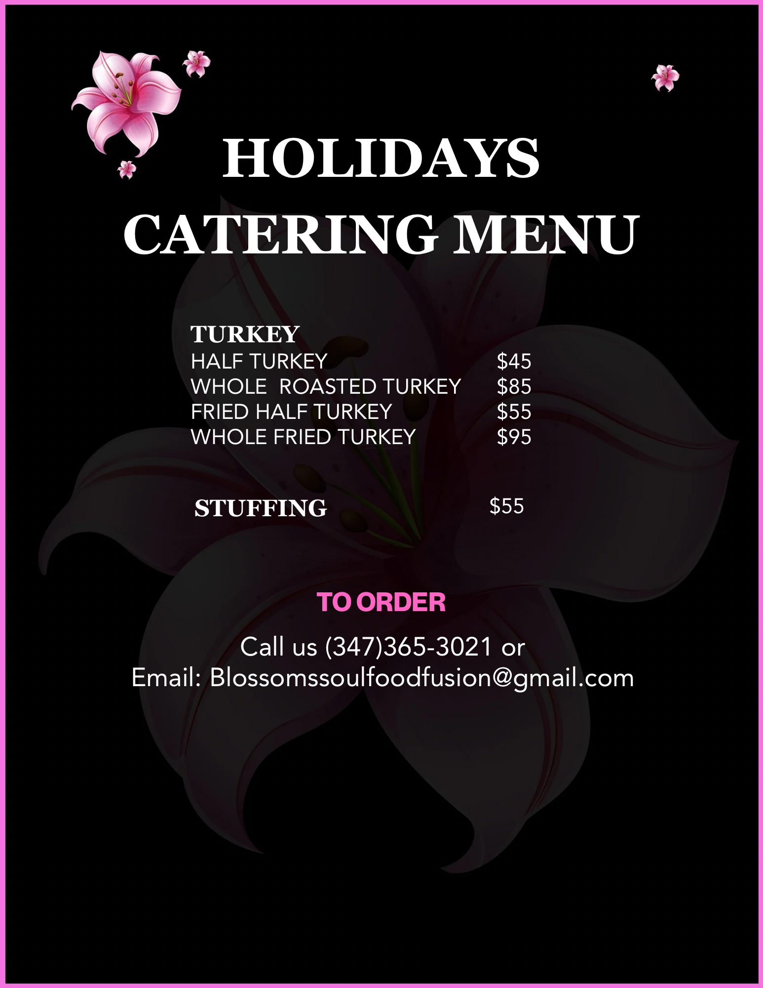 Blossom's Soul Food Fusion in Brooklyn, NY