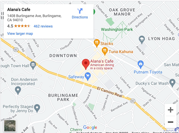 Alana's Cafe in Burlingame, CA (2)