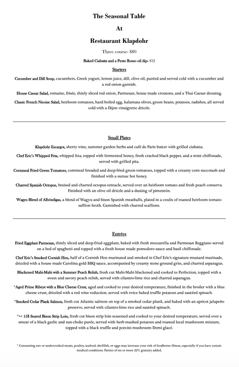 Restaurant Klapdohr in Highlands, NC (4)