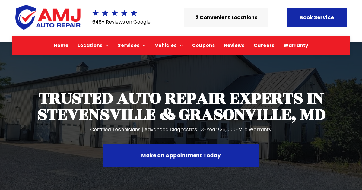 AMJ Auto Repair - Grasonville in Grasonville, MD