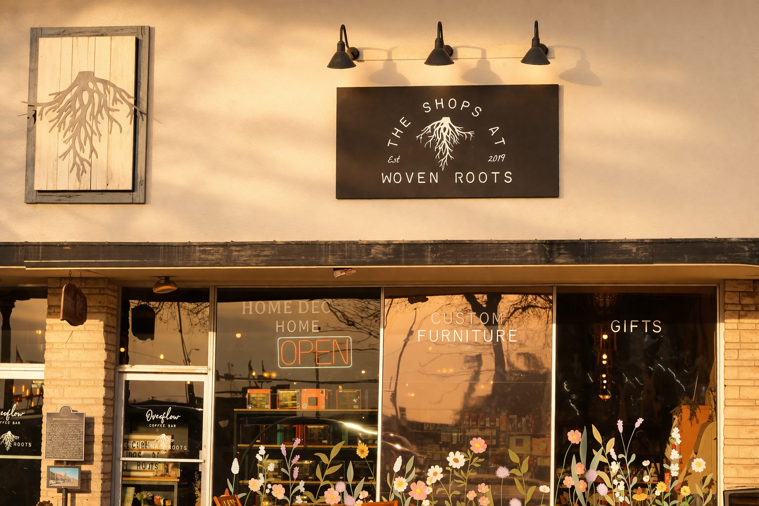 Woven Roots & Overflow Coffee Bar in Comanche, TX
