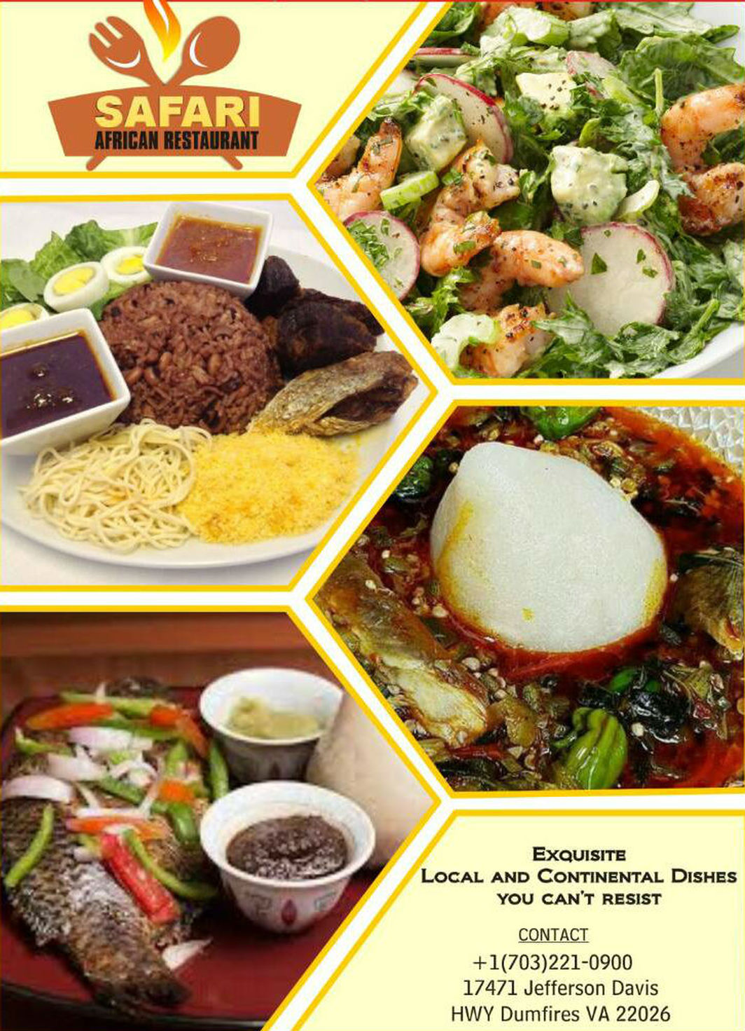 Safari AFRICAN RESTAURANT LLC in Dumfries, VA