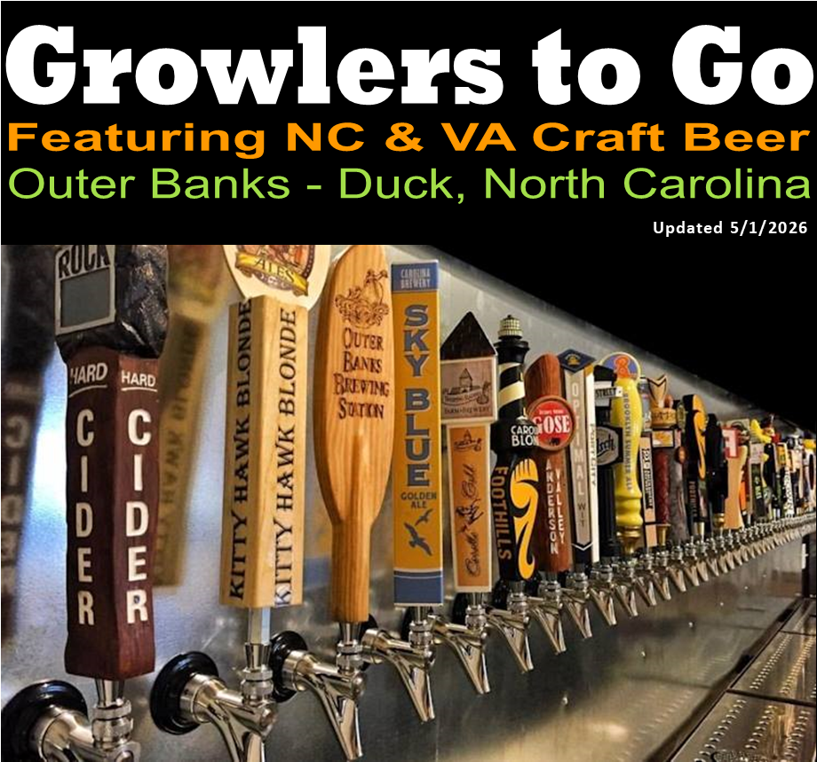 Growlers To Go Craft Beer - Duck in Duck, NC