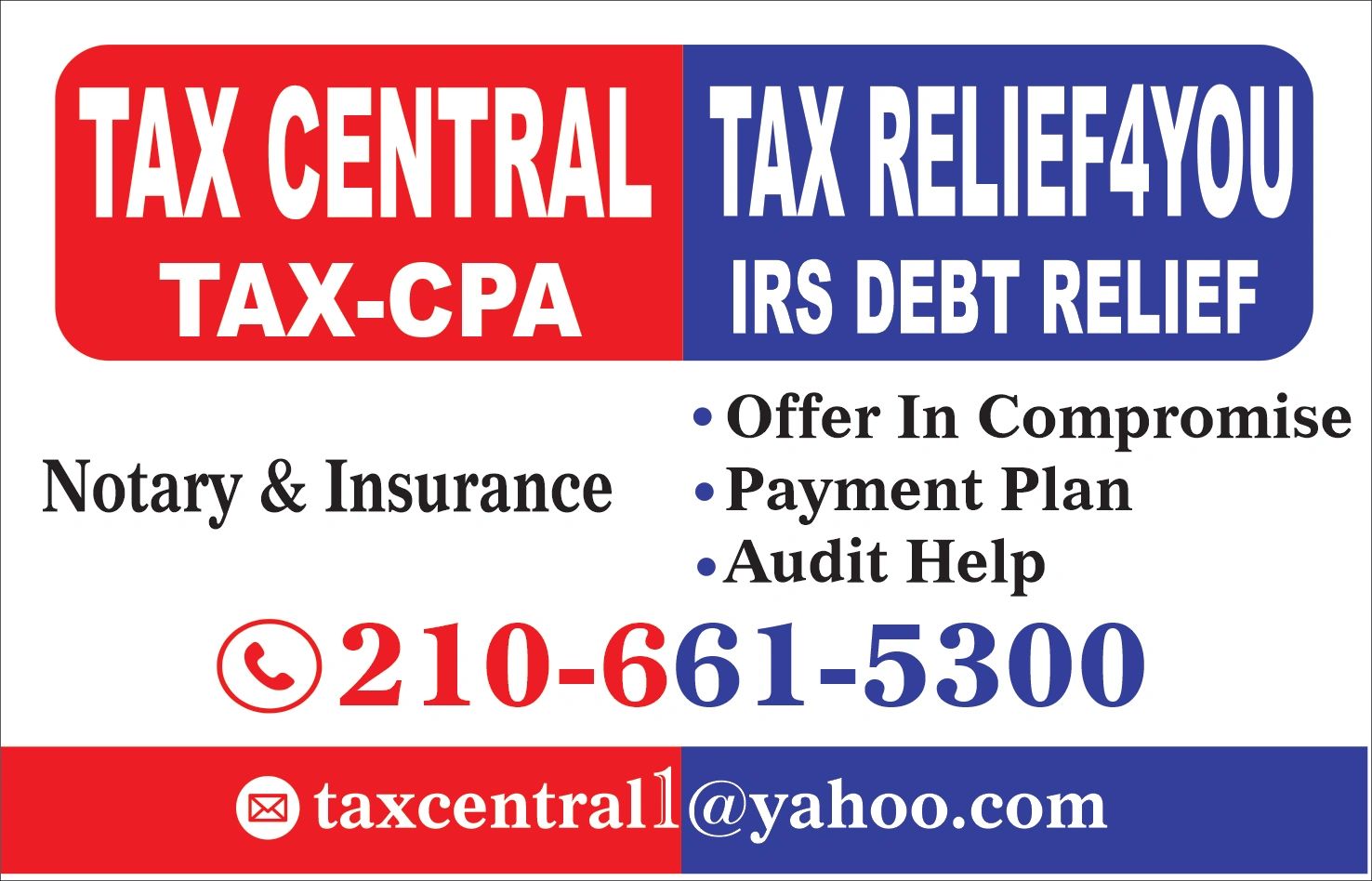TAX CENTRAL LLC - Robert Rodriguez CPA/PFS, PLLC in San Antonio, TX