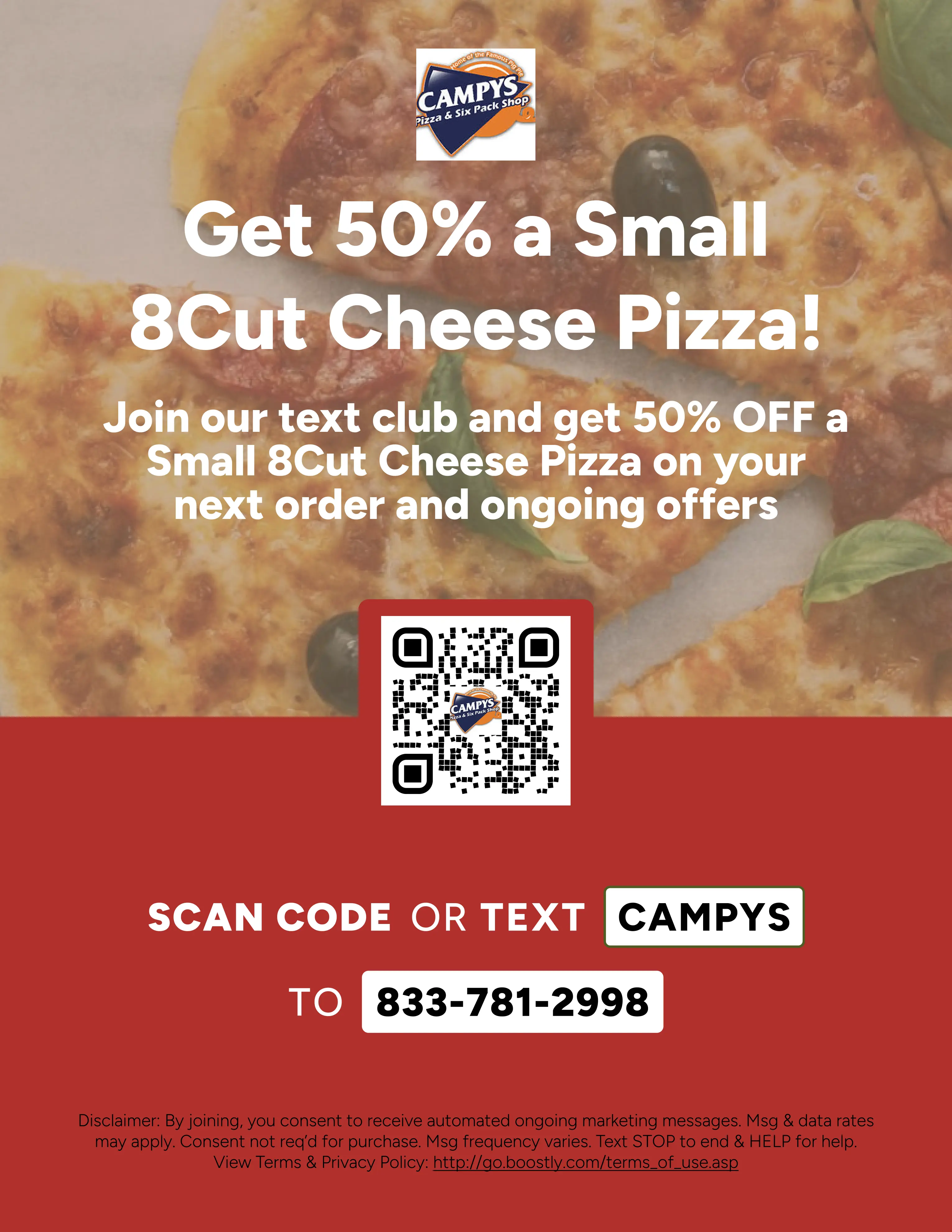 Campys Pizza & 6 Pack Shop in Belle Vernon, PA