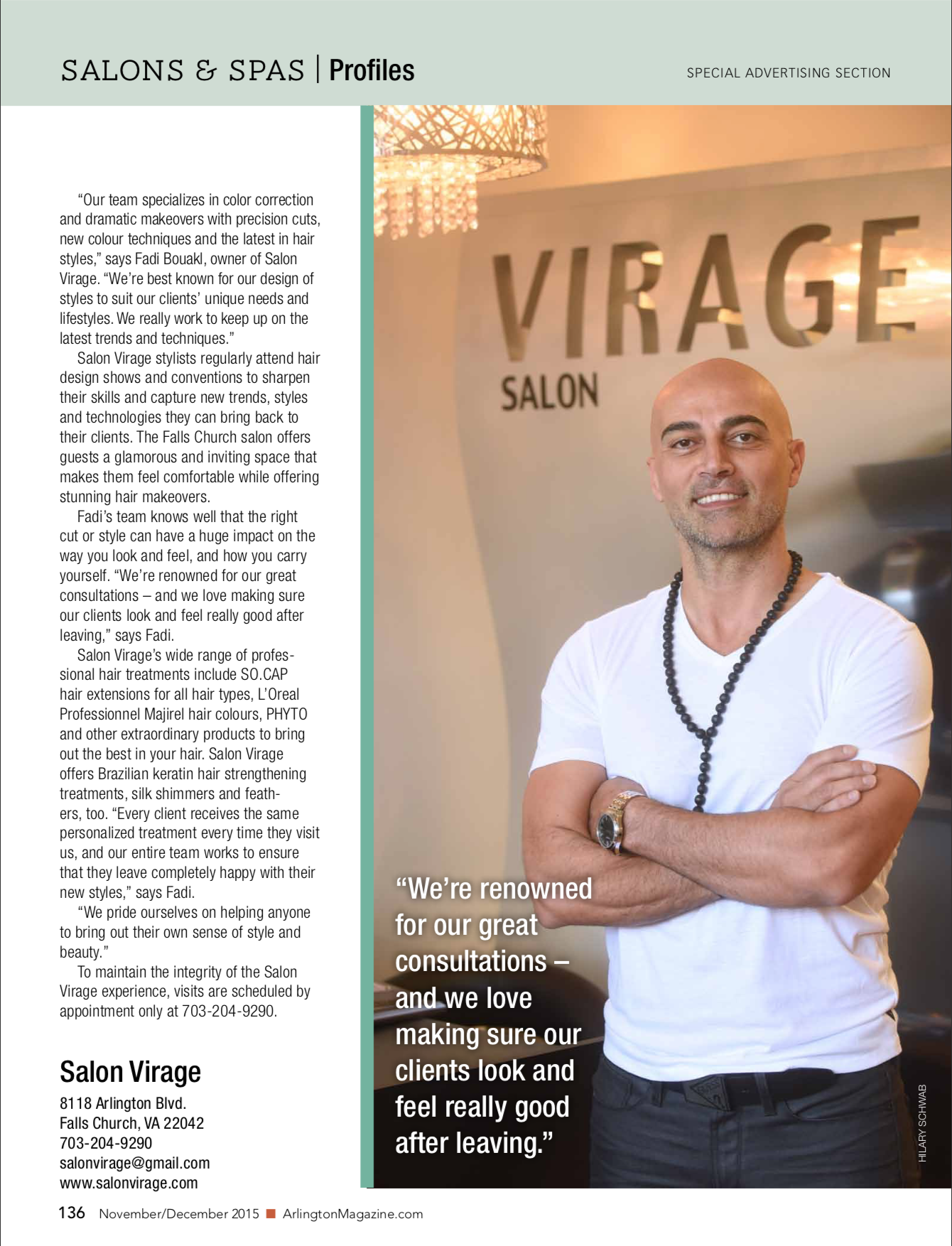 Salon Virage in Falls Church, VA