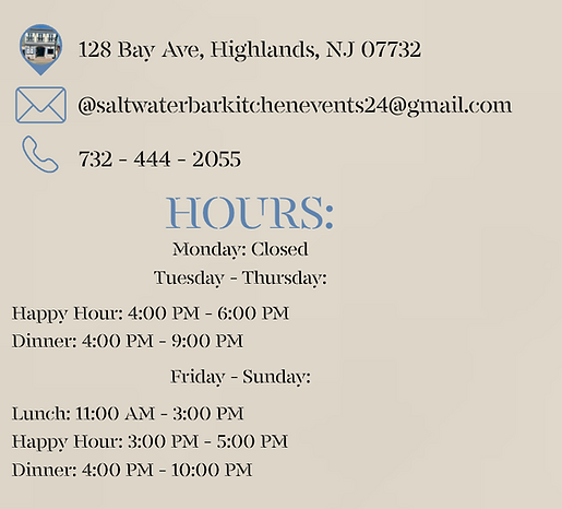 Saltwater Bar and Kitchen by Big Mike in Highlands, NJ