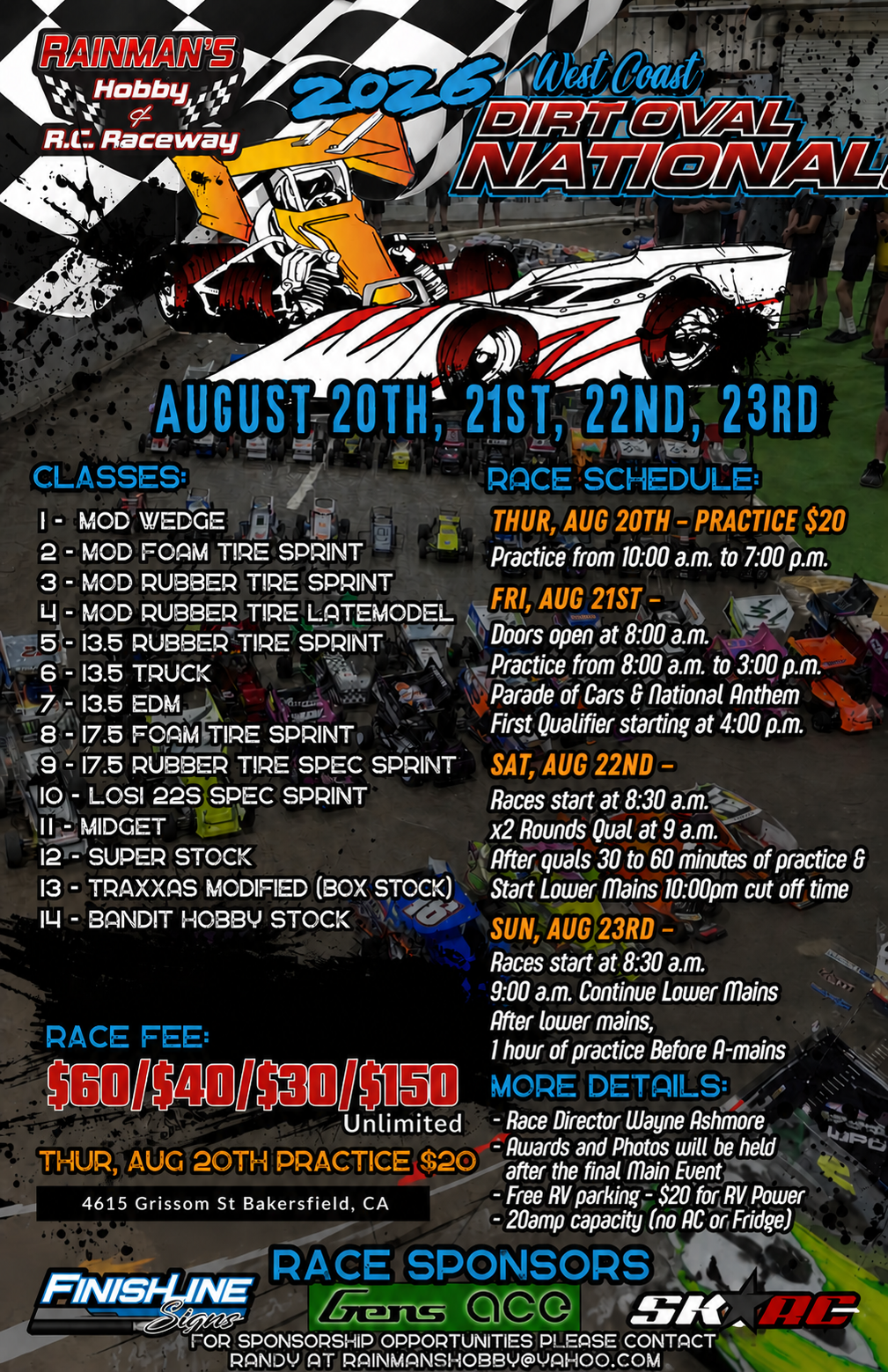 Rainman's Hobby and Raceway in Bakersfield, CA