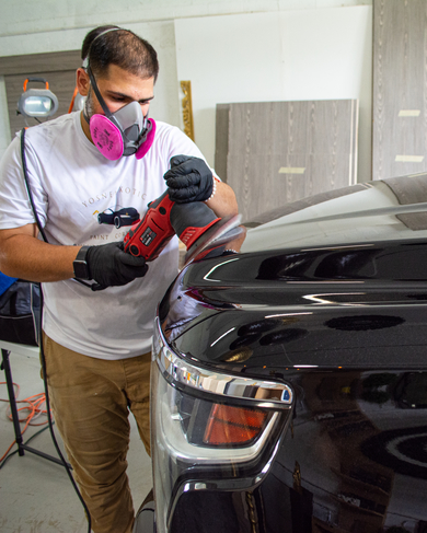 Yosnel Exotic Paint Correction Car Detailing in Miami, FL