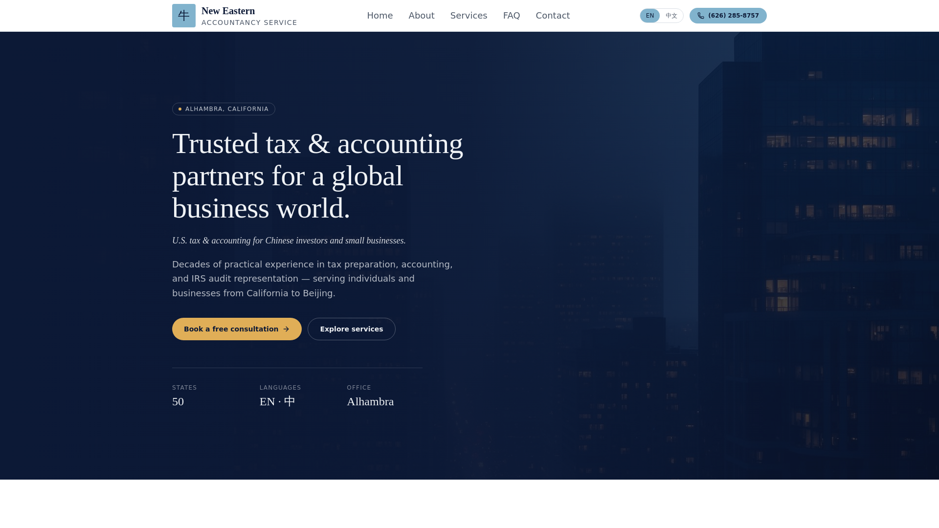 New Eastern Accountancy Service in Alhambra, CA