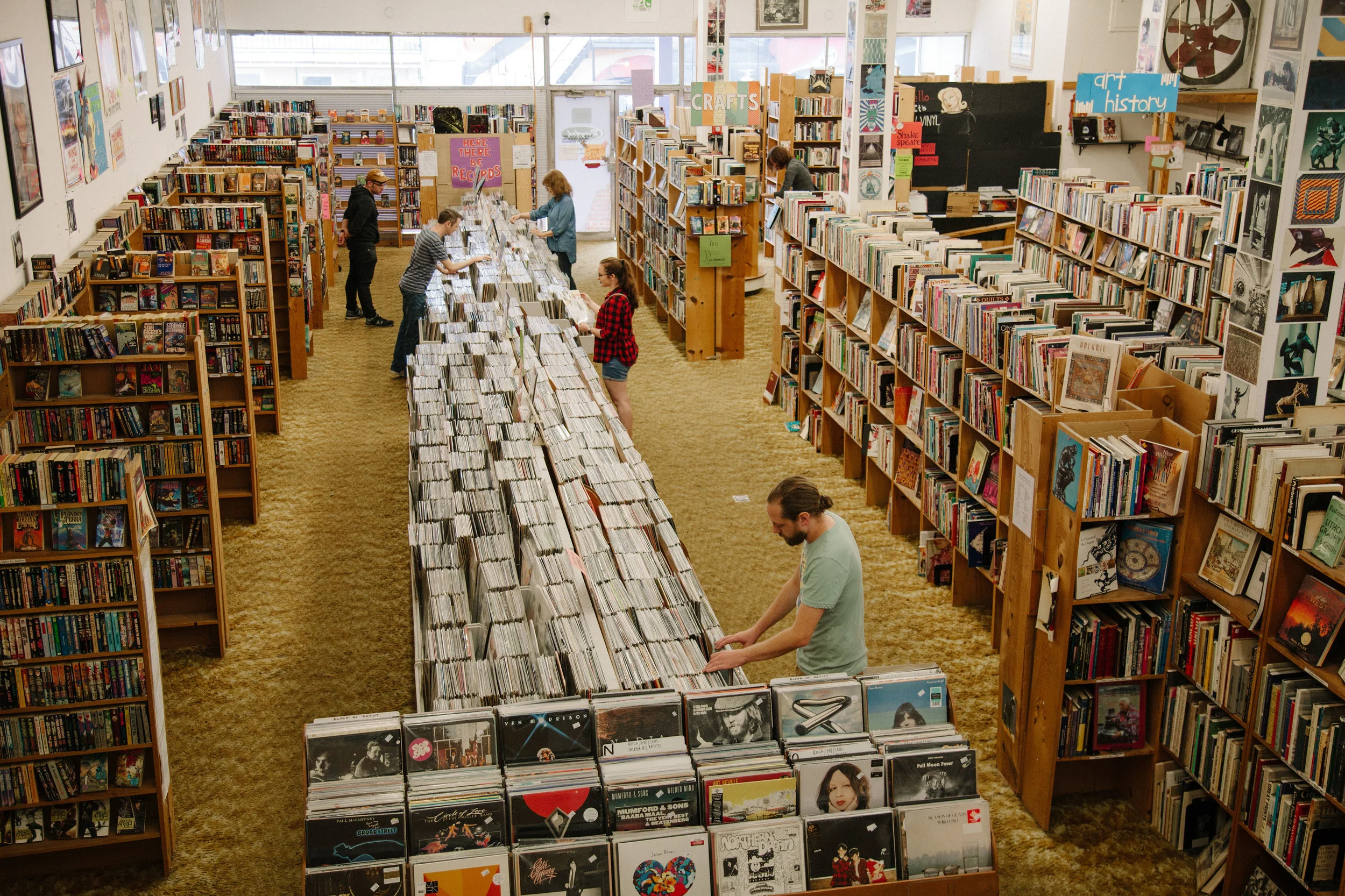 Recycled Books Records CDs in Denton, TX