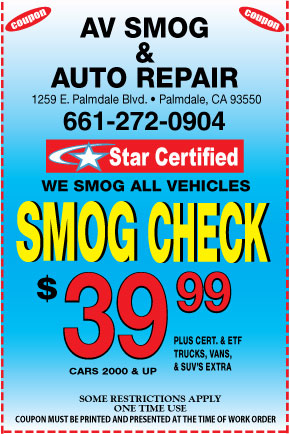 A V Smog Center and Auto Repair in Palmdale, CA (3)