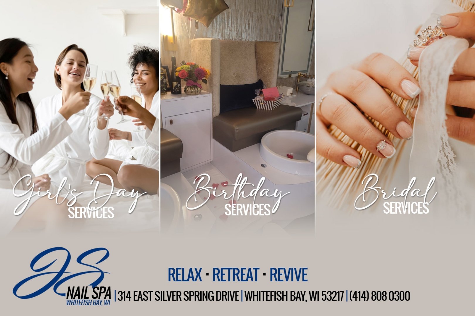 JS Nail Spa Whitefish Bay in Whitefish Bay, WI