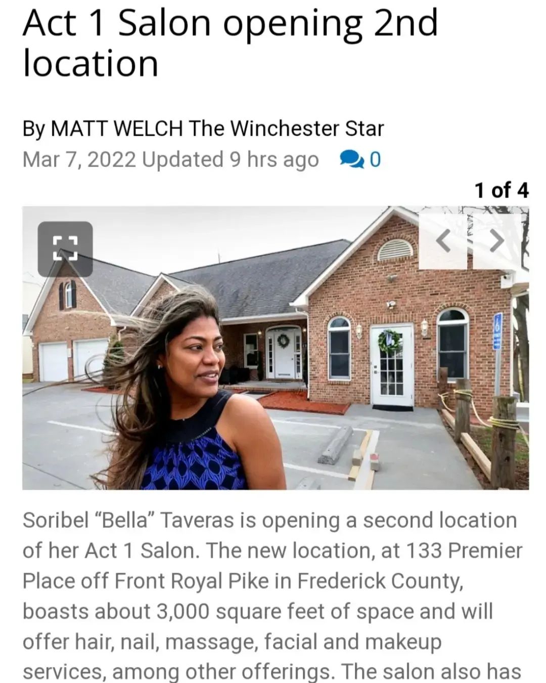 ACT 1 SALON & SPA " A Premier Place" in Winchester, VA