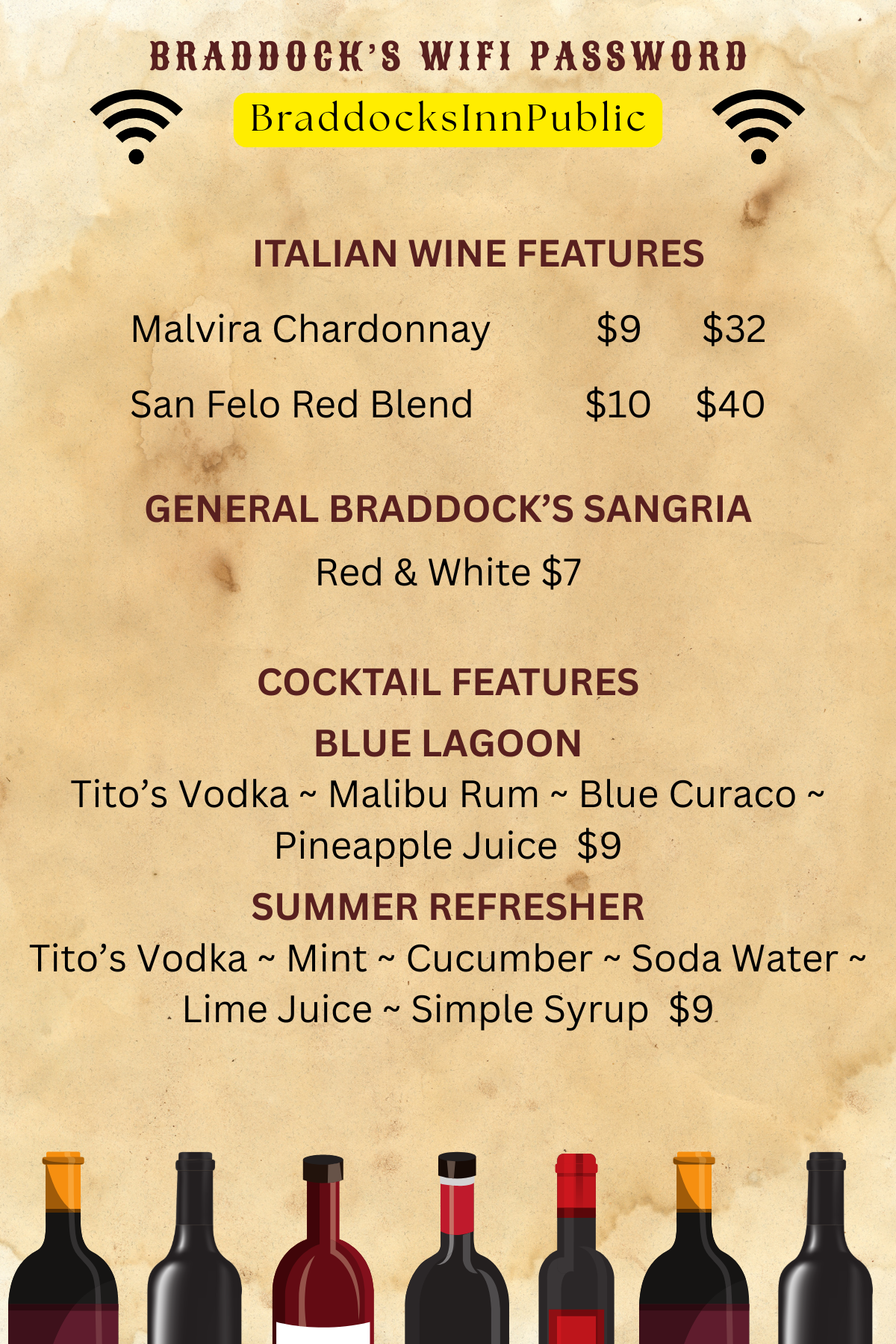 Braddock's Restaurant and Tavern in Farmington, PA