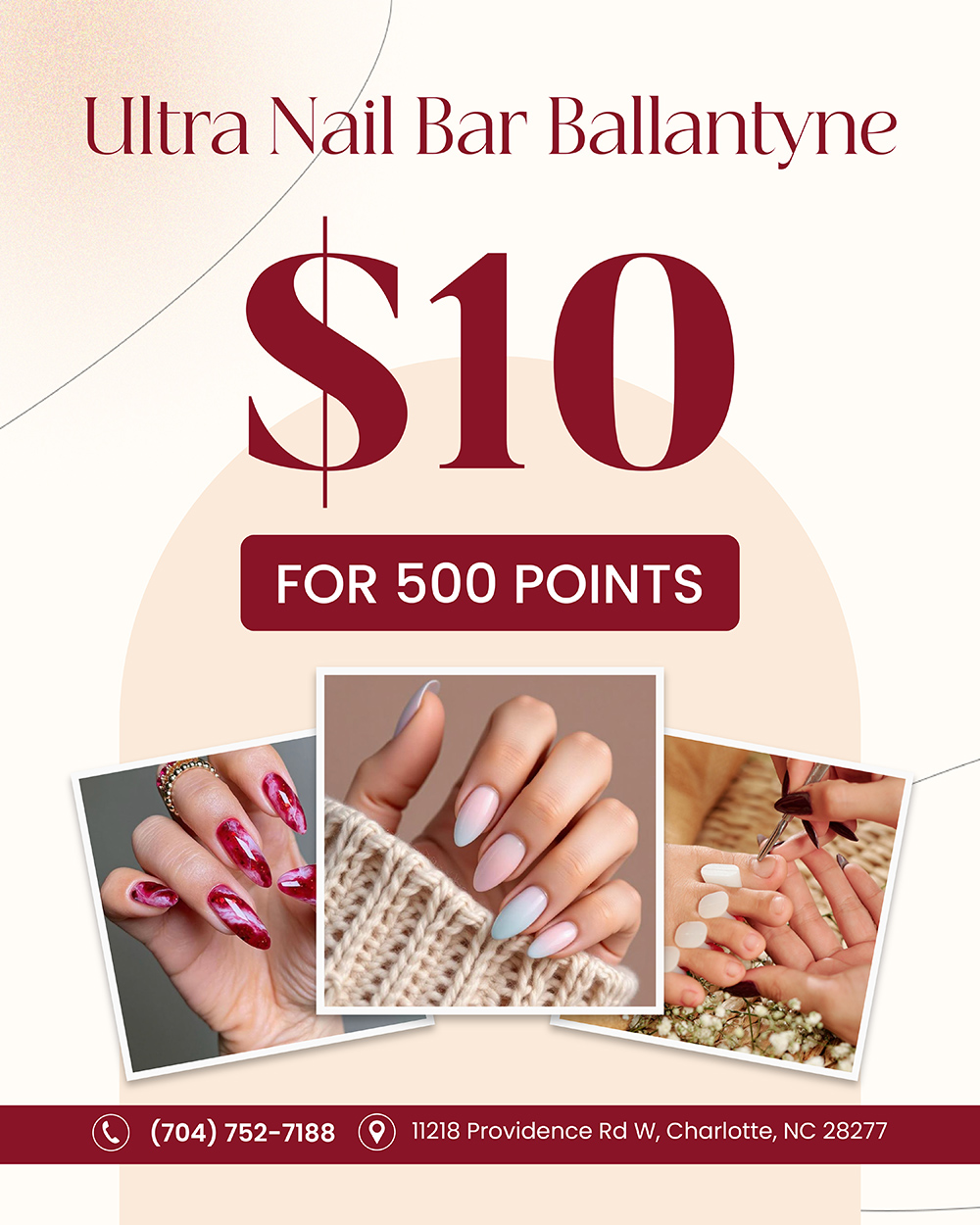 Ultra Nail Bar Ballantyne (15% OFF New Customers) in Charlotte, NC