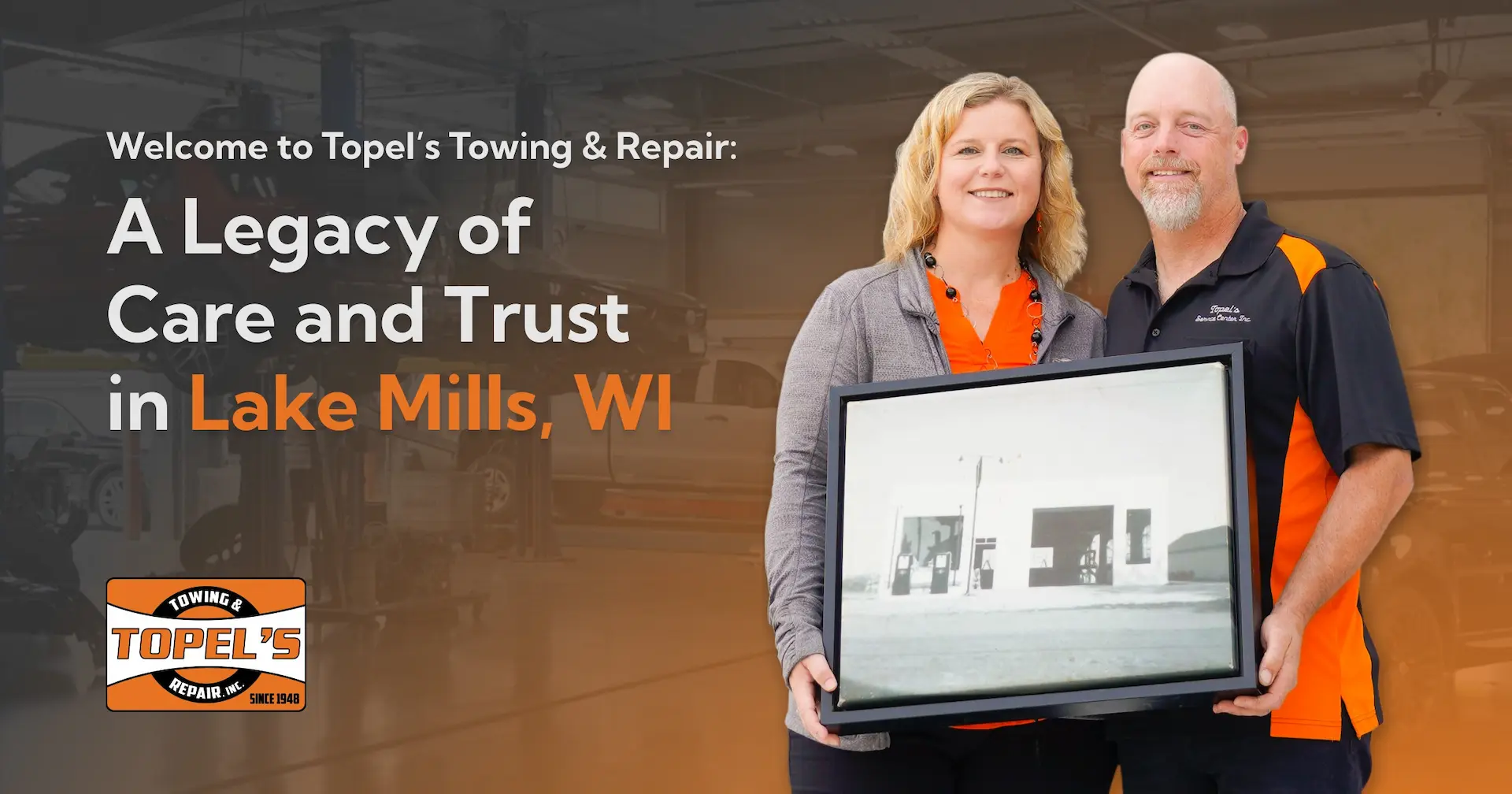 Topel's Towing & Repair, Inc. in Lake Mills, WI