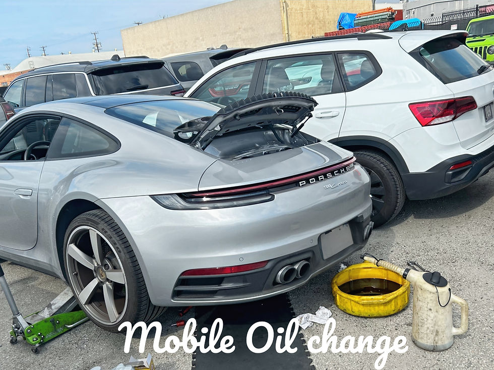 Mobile oil change in Los Angeles, CA