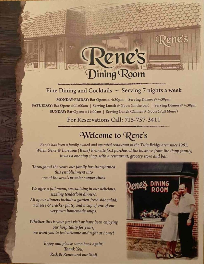 Rene's Dining Room in Crivitz, WI (2)