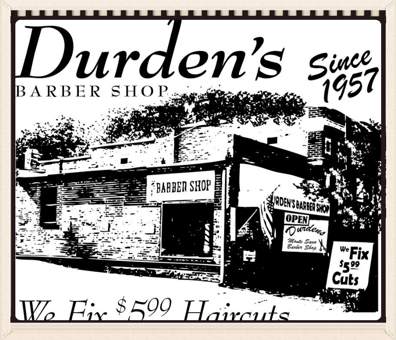 Durdens barber shop in Augusta, GA