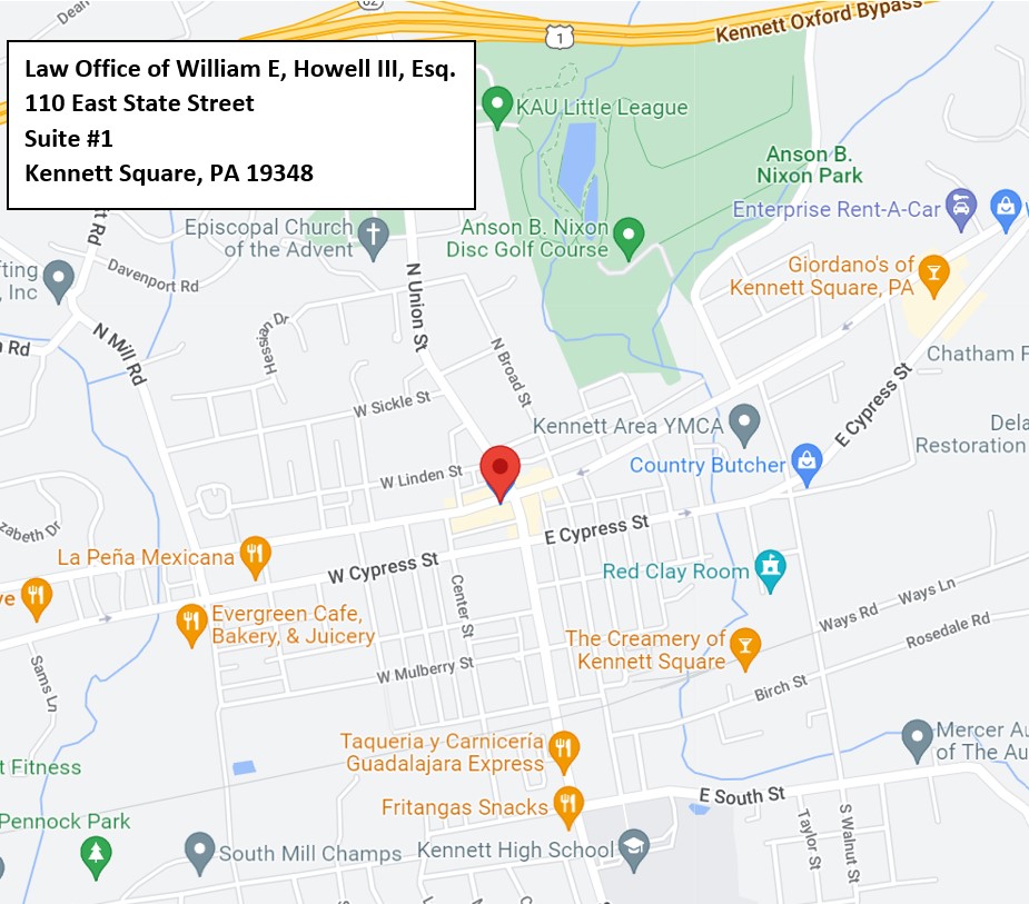 Law Office of William E. Howell III in Kennett Square, PA