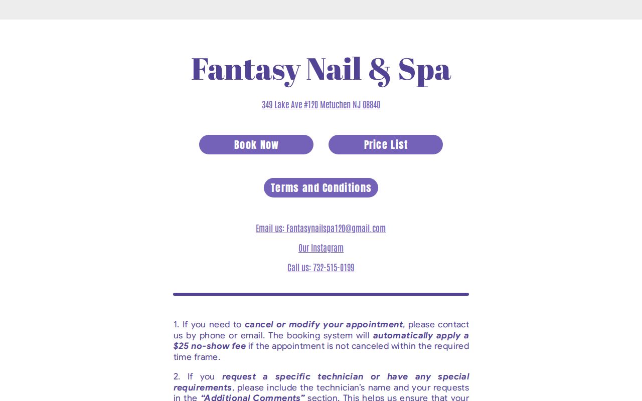 Fantasy Nail & Spa in Metuchen, NJ