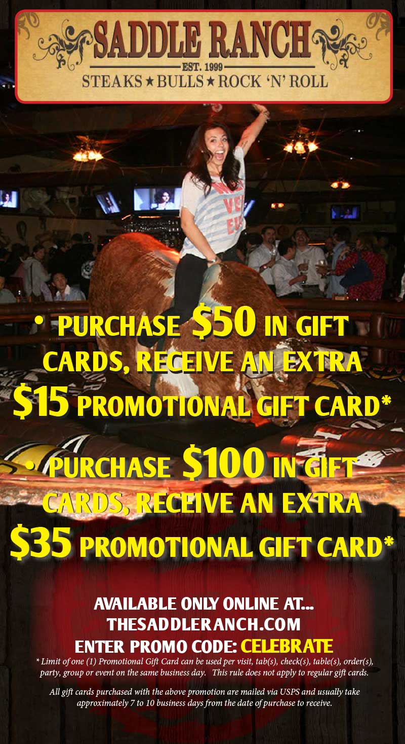 Saddle Ranch Chop House in West Hollywood, CA