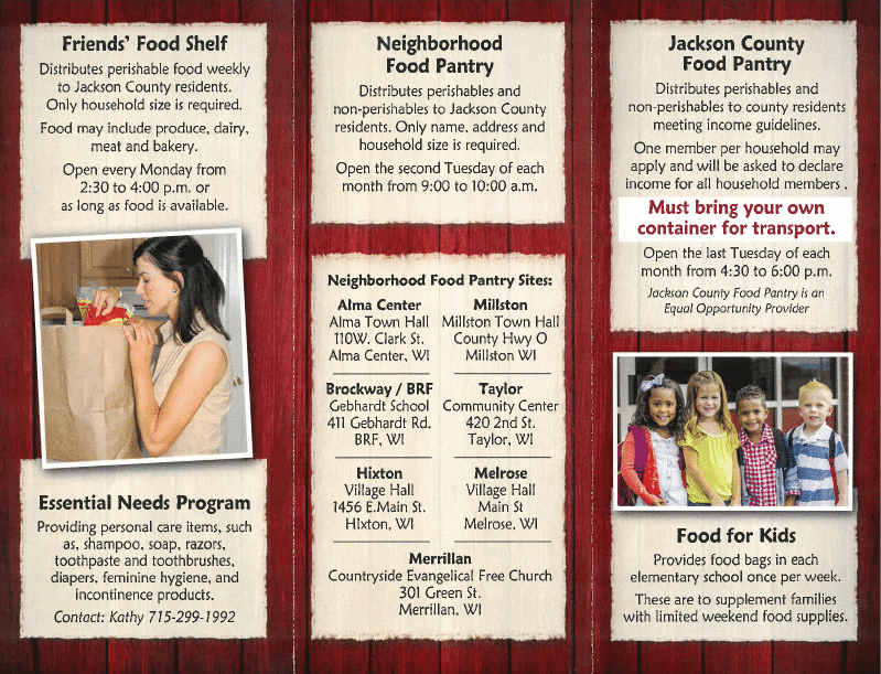 Friends Sharing Food - Food Pantry in Black River Falls, WI
