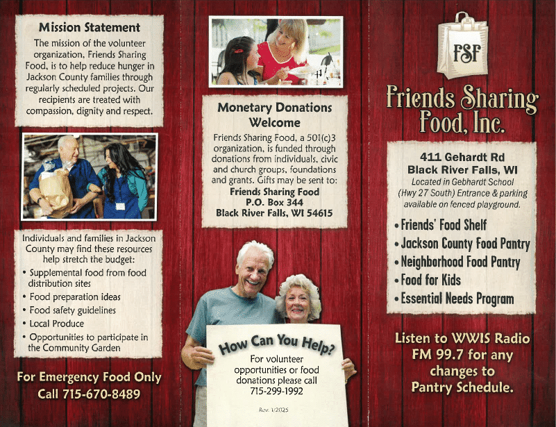 Friends Sharing Food - Food Pantry in Black River Falls, WI (2)