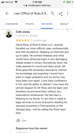 Ross Law - We Deliver Results in Coudersport, PA (2)