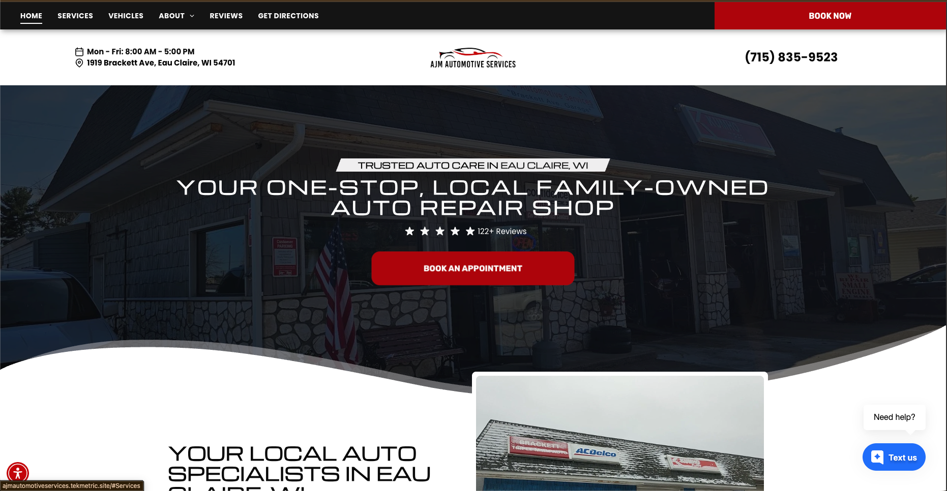 AJM Automotive Services LLC in Eau Claire, WI