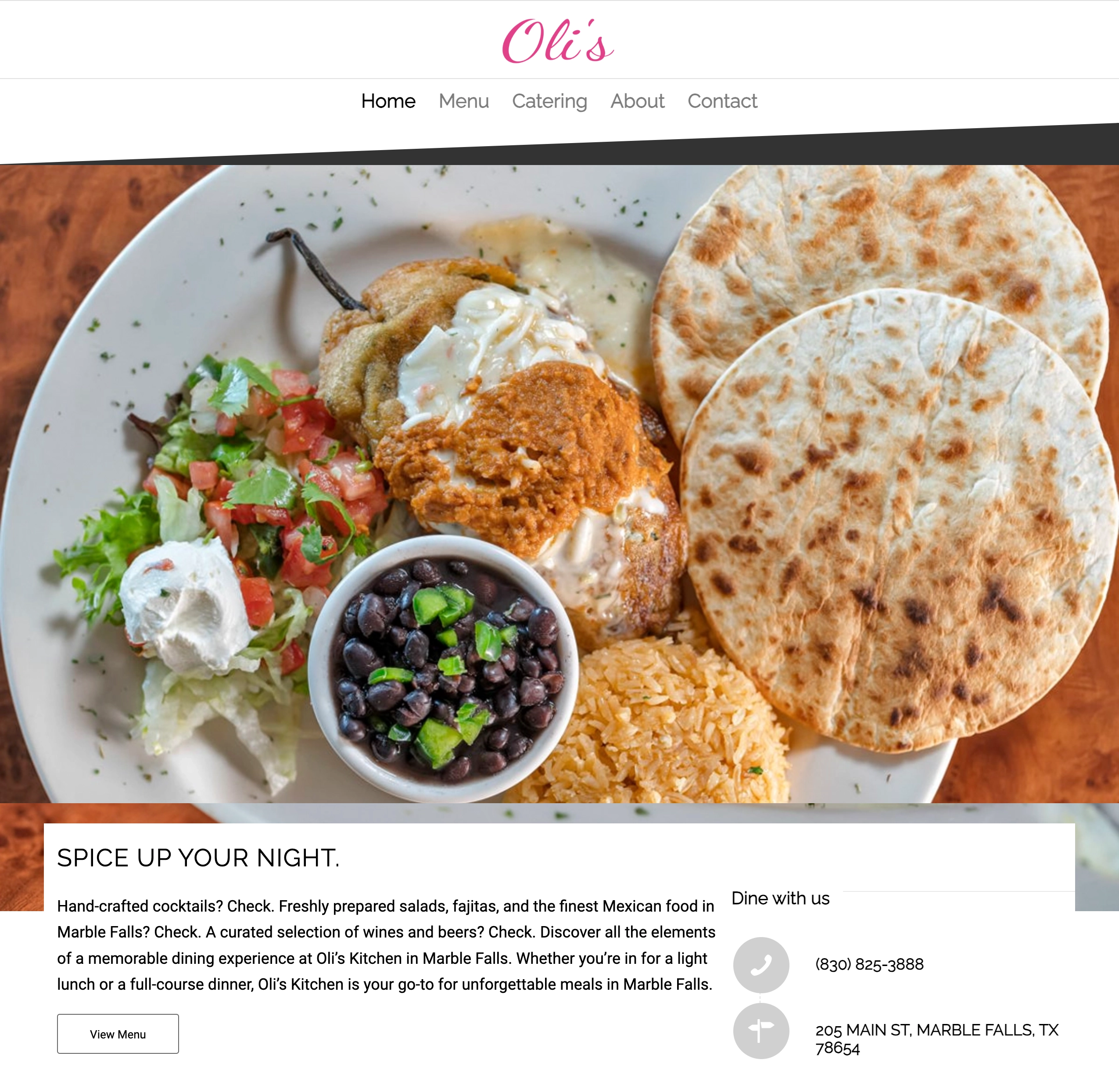 Oli's Kitchen in Marble Falls, TX