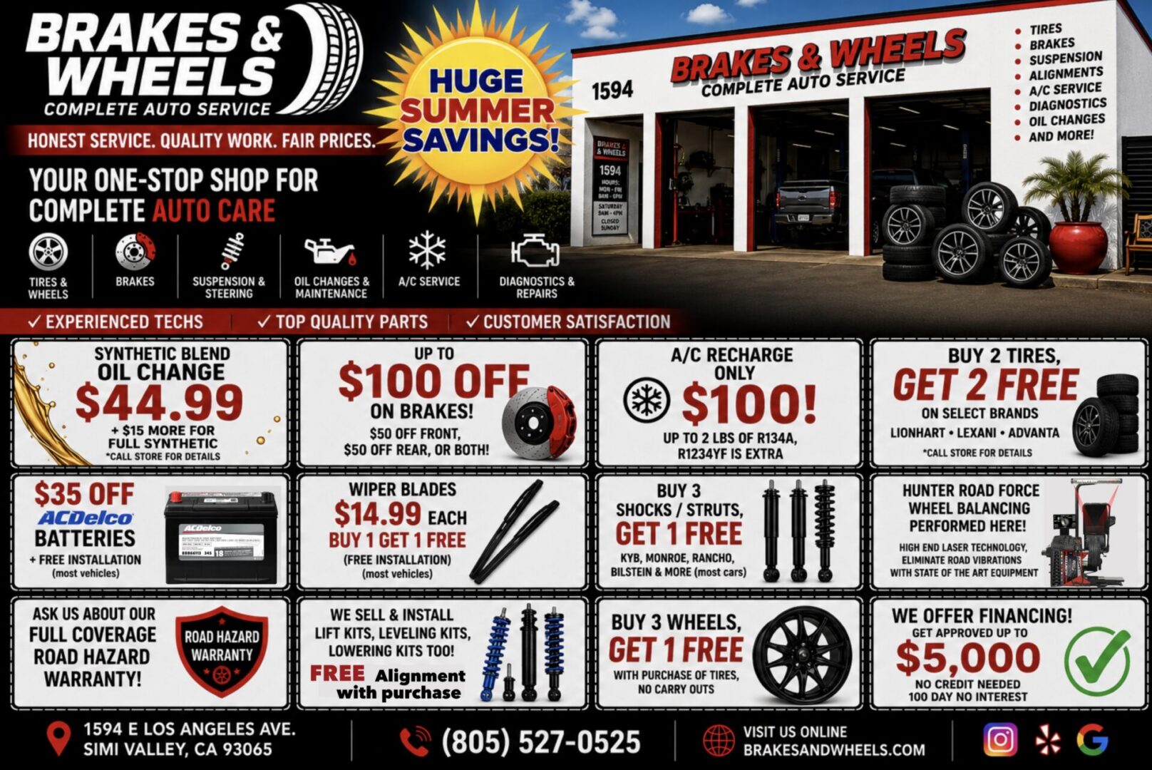Brakes & Wheels - Complete Auto Service in Simi Valley, CA