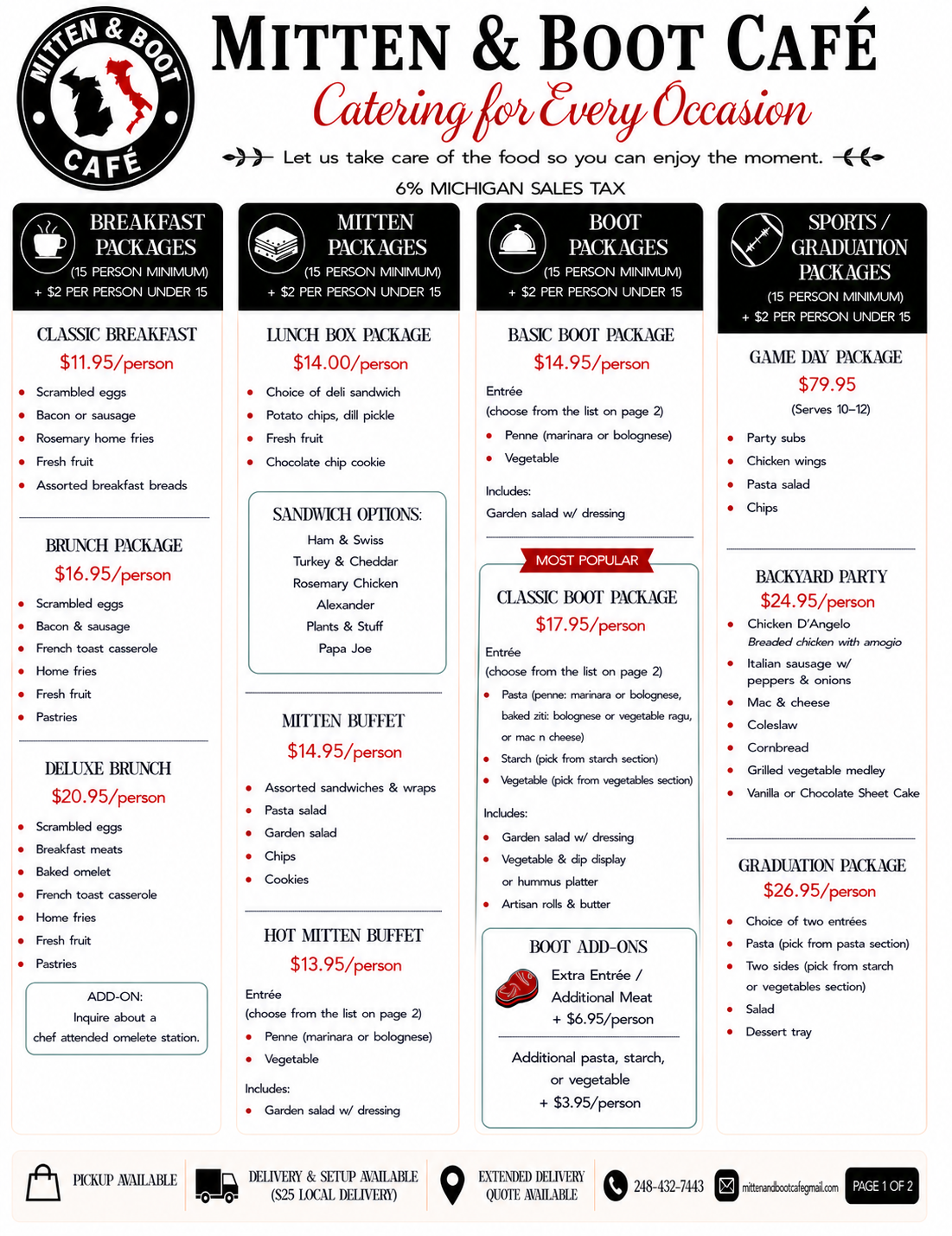 Mitten & Boot Cafe & Fine Food in Farmington Hills, MI (5)