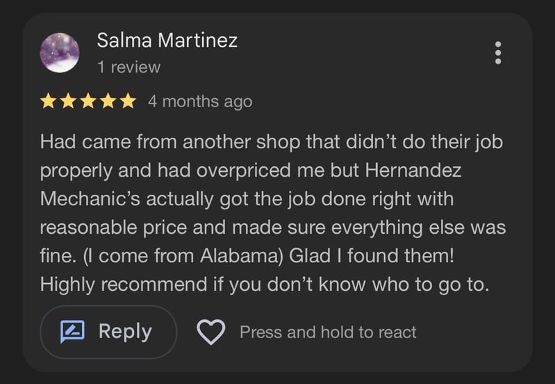 Hernández Mechanic’s in Greenville, SC (6)