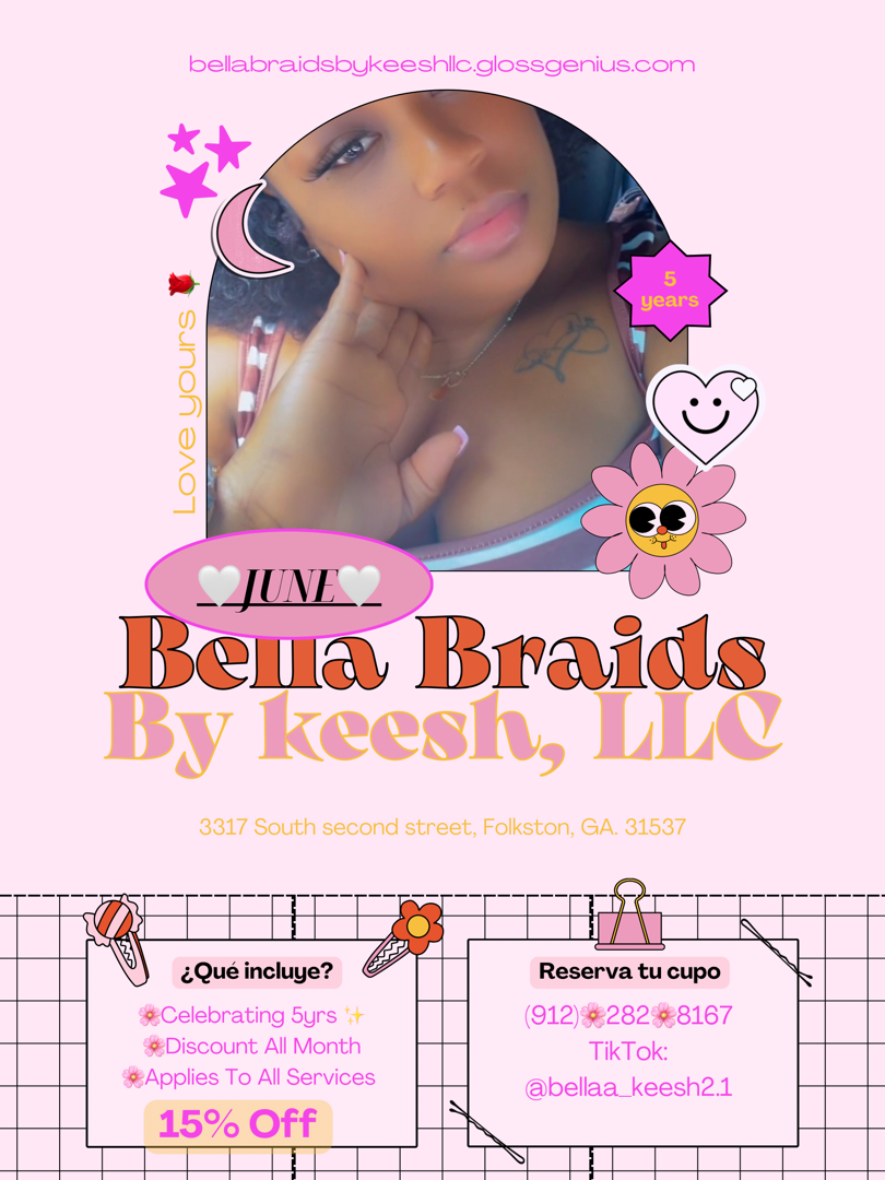 Bella Braids By Keesh, LLC in Folkston, GA