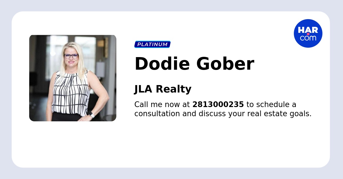 Dodie Gober - Realtor - JLA Realty in Houston, TX