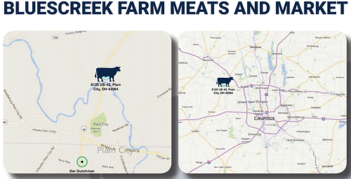 Bluescreek Farm Meats & Market in Plain City, OH
