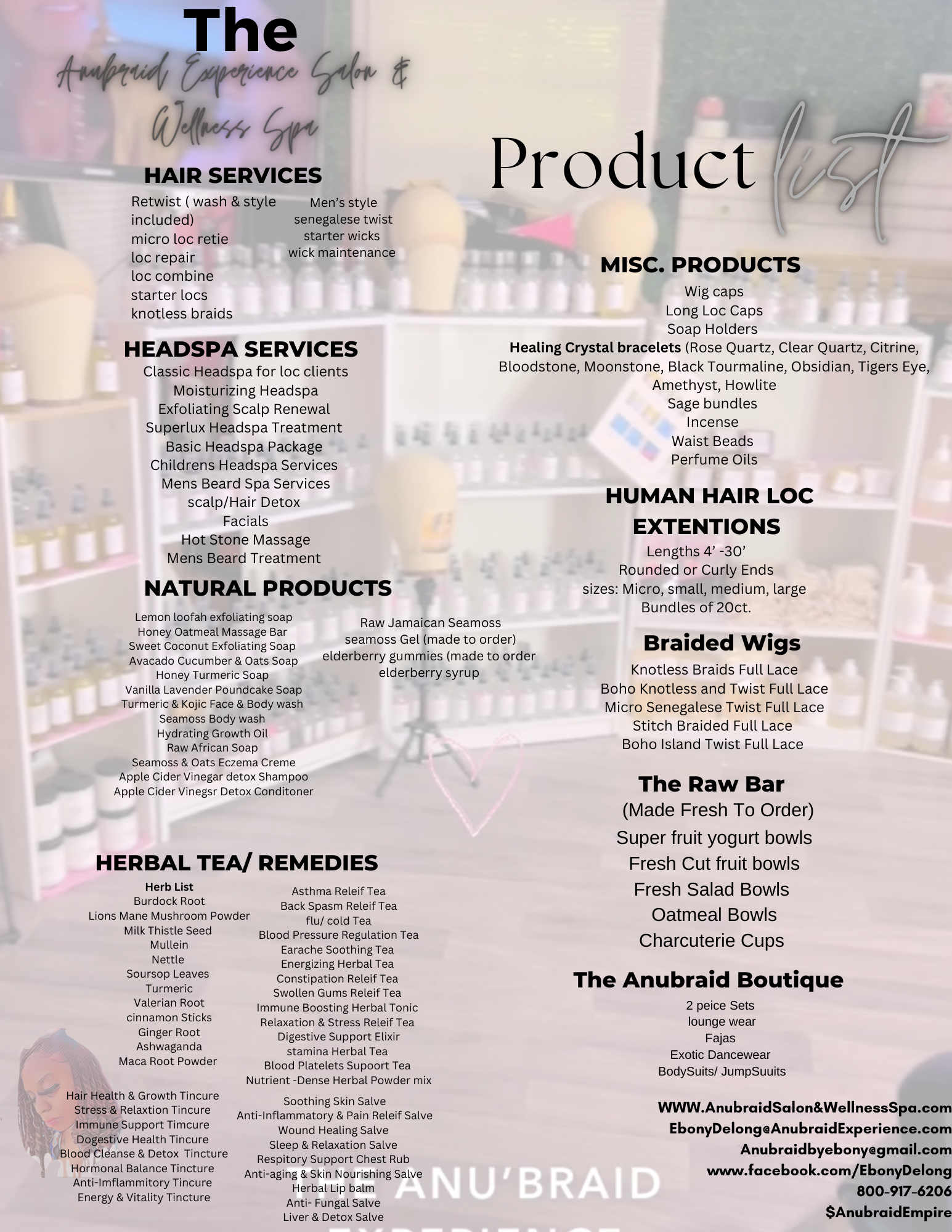 The Anubraid Experience LLC in Loris, SC