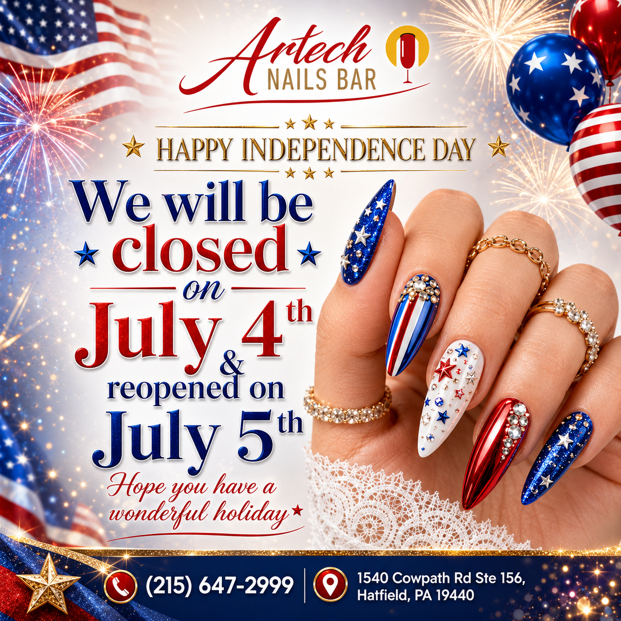 Artech Nail Bar Salon in Hatfield, PA