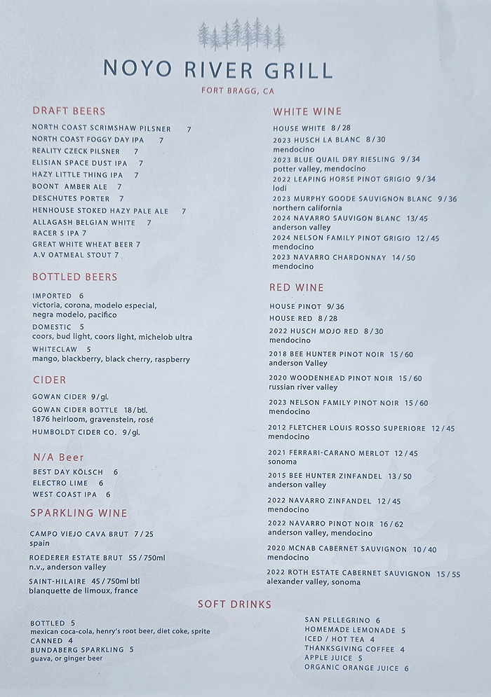 Noyo River Grill in Fort Bragg, CA