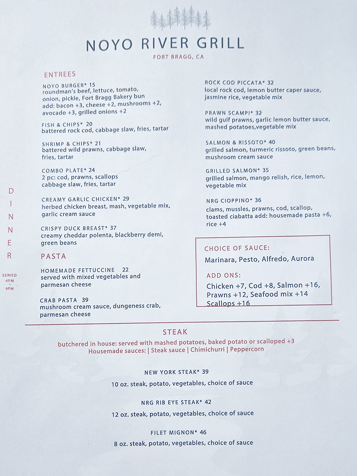 Noyo River Grill in Fort Bragg, CA (2)