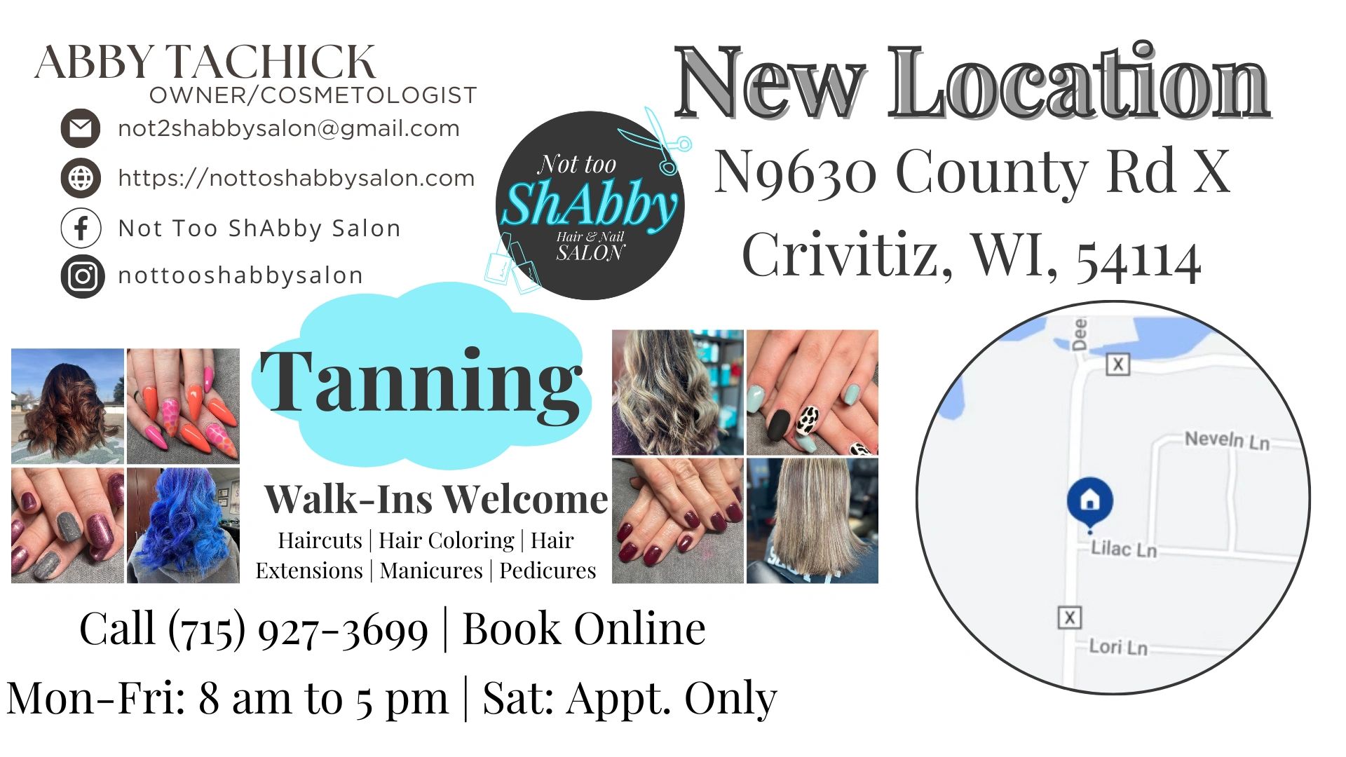 Not too ShAbby Salon in Crivitz, WI