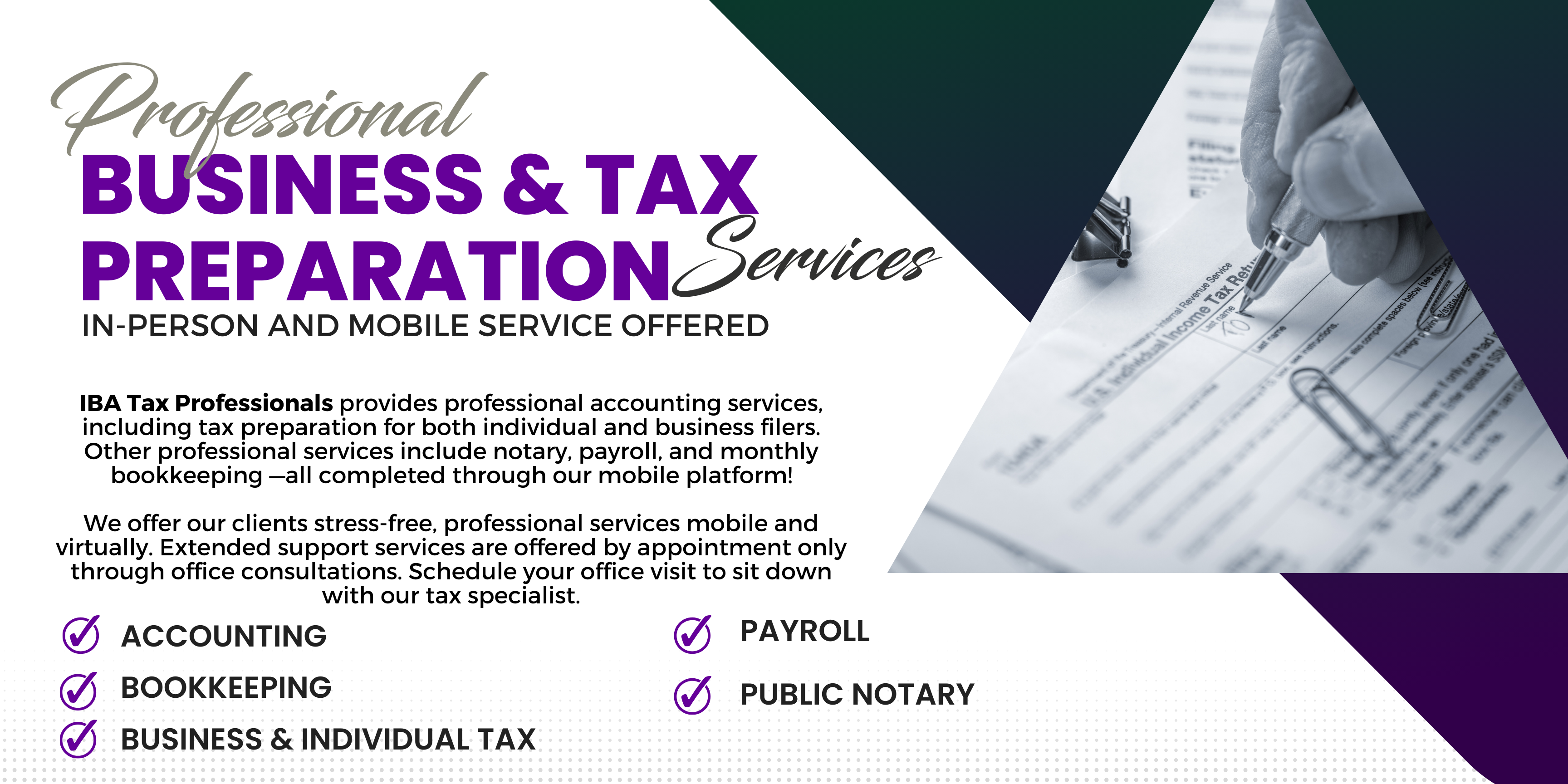 IBA MOBILE TAX PROFESSIONALS & SERVICES in LaGrange, GA (6)