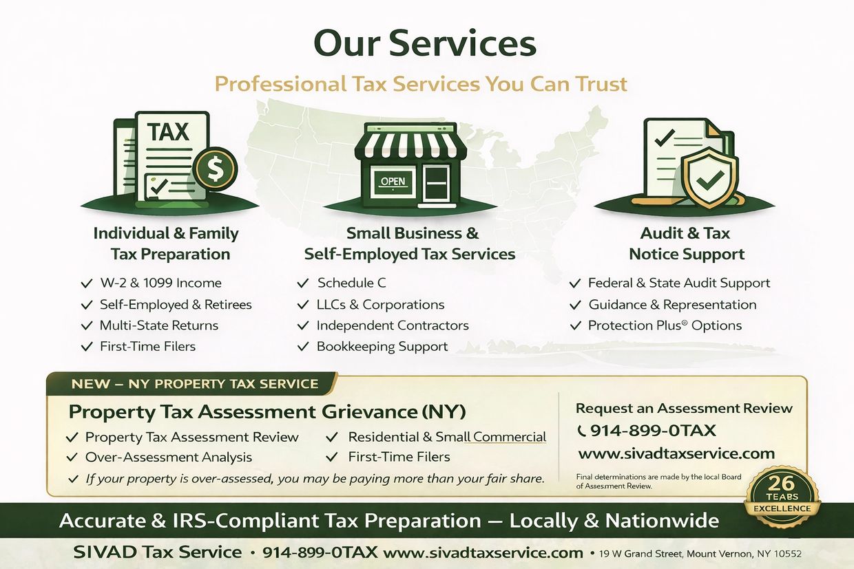 SIVAD TAX SERVICE in Mt Vernon, NY