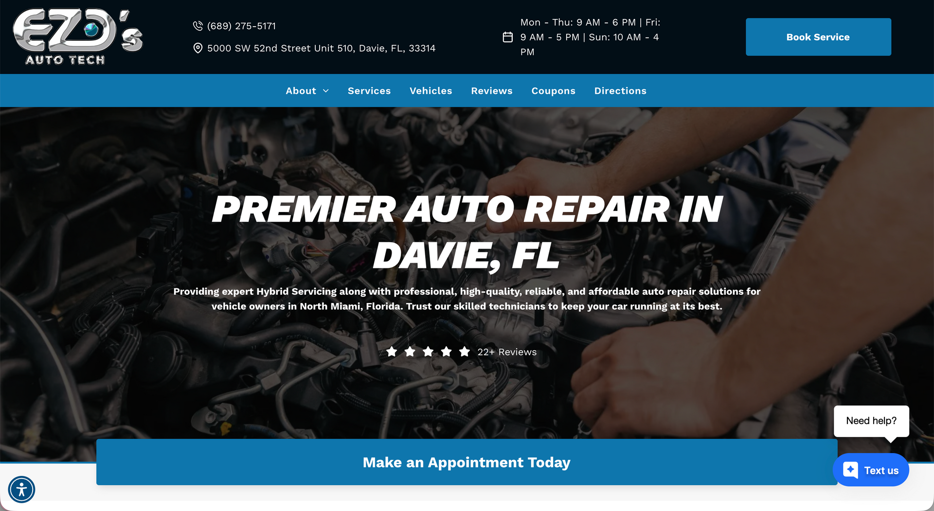 Ezo's Auto Tech LLC in Davie, FL