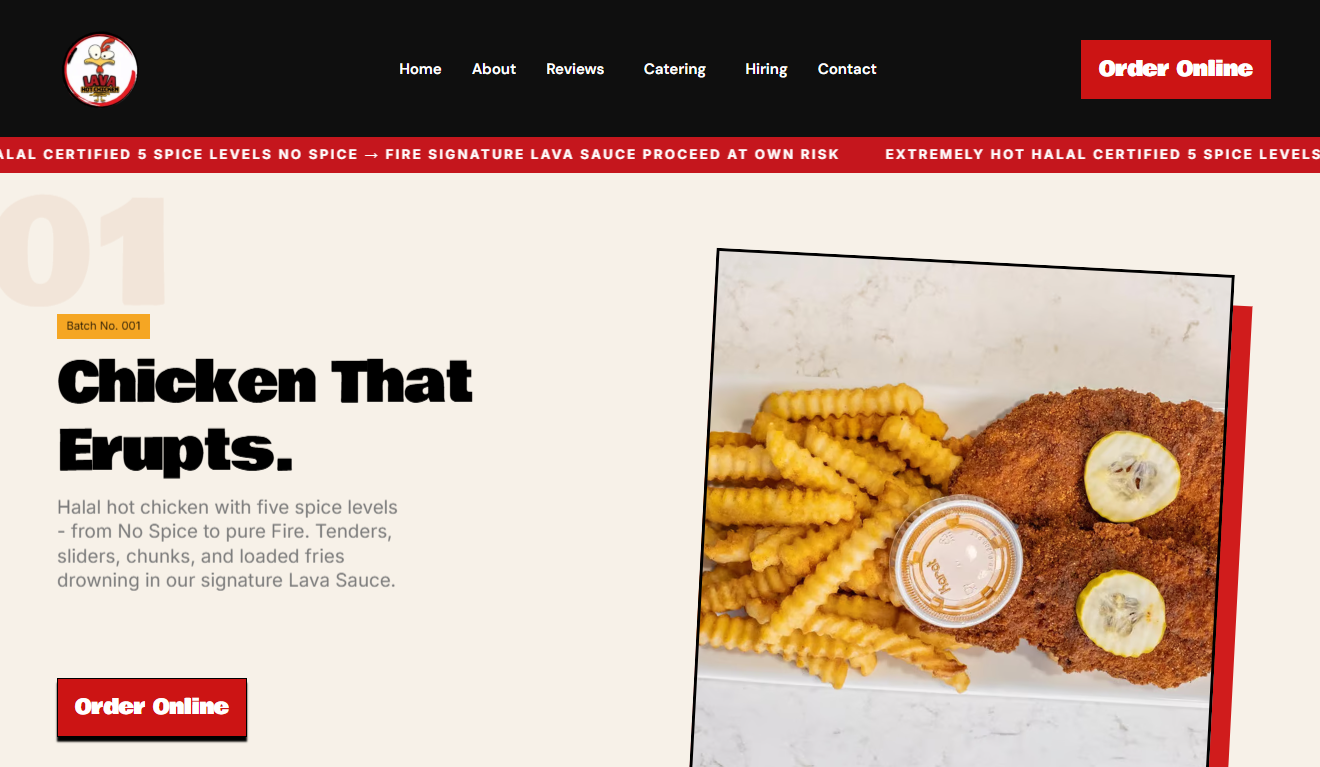 Lava Hot Chicken in Rowlett, TX