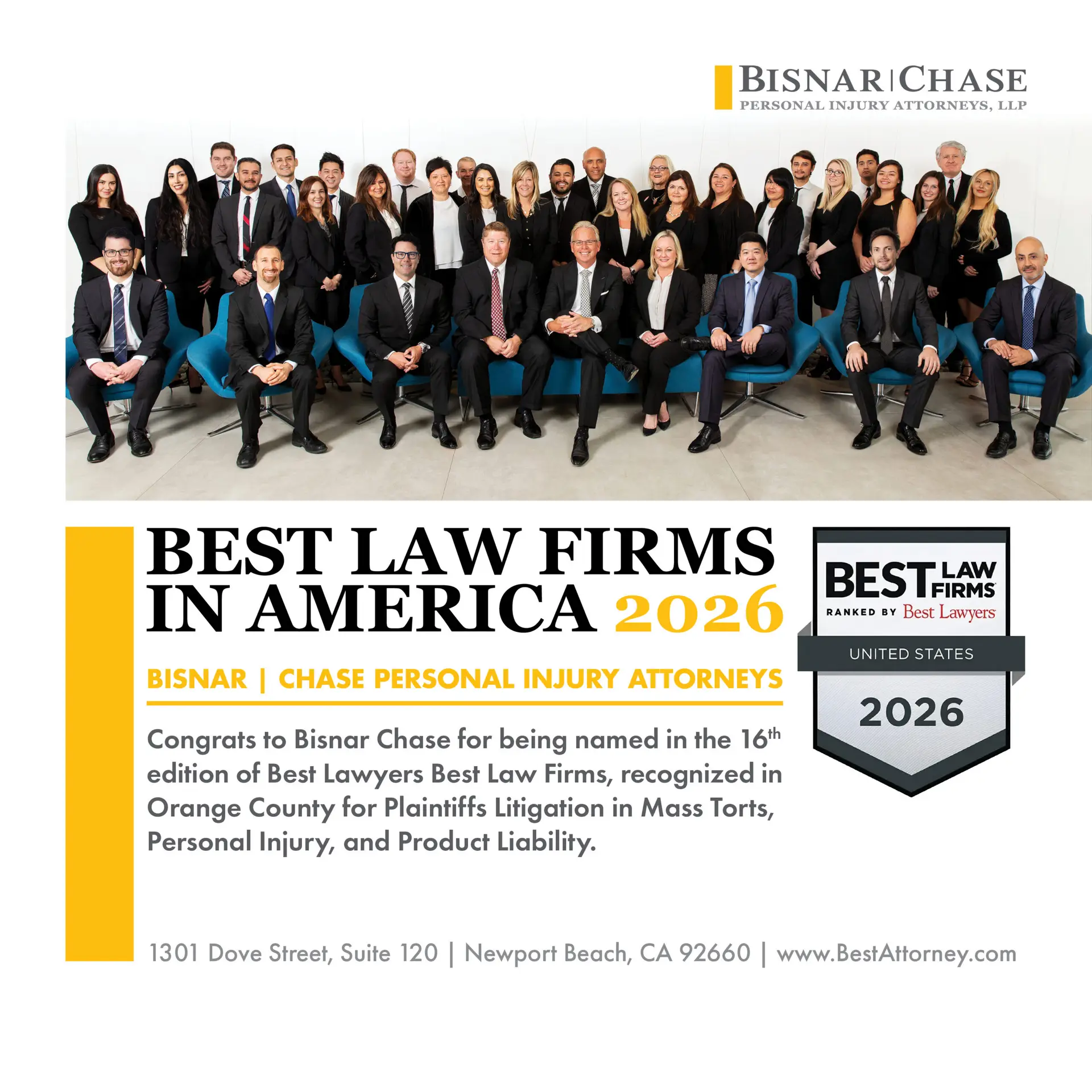 Bisnar Chase Personal Injury Attorneys, LLP in Newport Beach, CA
